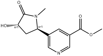 rac trans-3'-Hydroxy Cotinine-3-carboxylic Acid Methyl Ester
 Structure