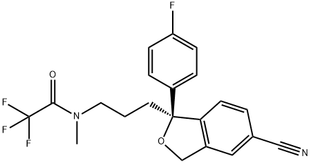 S-(+)-N-TRIFLUOROACETODESMETHYLCITALOPRAM Structure