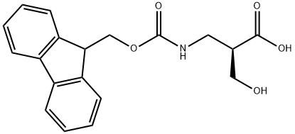 FMoc-(R)-3-aMino-2-(hydroxyMethyl)propanoic acid Structure