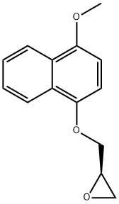 (R)-2-[[(4-Methoxy-1-naphthalenyl)oxy]methyl]oxirane Structure