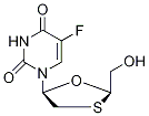 cis 5-Fluoro-1-[2-(hydroxyMethyl)-1,3-oxathiolan-5-yl]-2,4(1H,3H)
-pyriMidinedione-13C,15N2 Structure