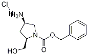 (2R,4R)-1-CBZ-2-hydroxyMethyl-4-aMino Pyrrolidine-HCl Structure