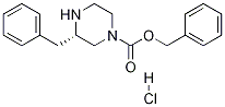 benzyl (3S)-3-benzylpiperazine-1-carboxylate 
hydrochloride Structure