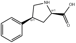 (2R,4S)-4-phenylpyrrolidine-2-carboxylic acid 구조식 이미지