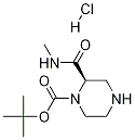 (R) 1-Boc-2-(MethylcarbaMoyl)piperazine-HCl Structure