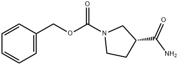 (R)-1-Cbz-3-pyrrolidinecarboxaMide Structure