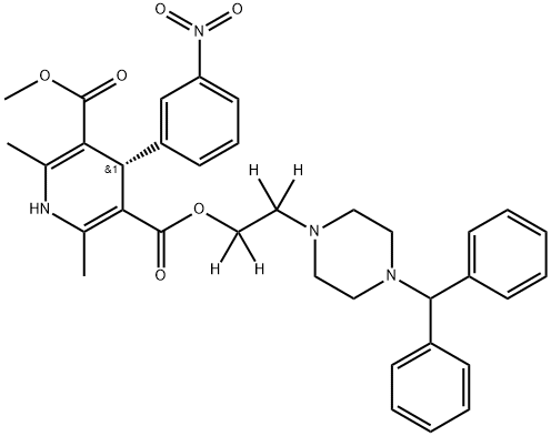 (+)-Manidipine-d4 Structure