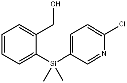 {2-[(6-Chloropyridin-3-yl)dimethylsilyl]-phenyl}methanol Structure