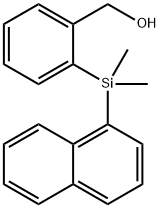 [2-(Dimethylnaphthalen-1-ylsilyl)phenyl]methanol Structure