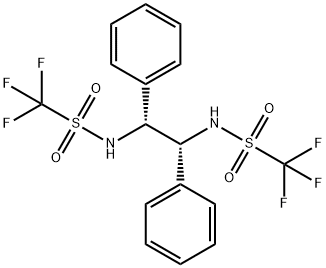 (R,R)-N,N'-BIS(트리플루오로메탄설포닐)-1,2-디페닐에틸렌디아민 구조식 이미지
