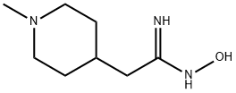 4-piperidineethanimidamide, N'-hydroxy-1-methyl- Structure