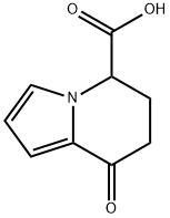 8-Oxo-6,7-dihydro-5H-indolizine-5-carboxylic acid 구조식 이미지