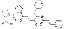 (5-cinnamido-4-oxo-6-phenylhexanoyl)prolyl-proline Structure