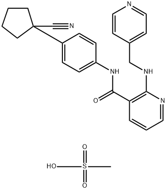 Apatinib Mesylate 구조식 이미지