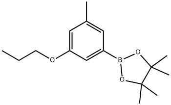 3-메틸-5-프로폭시페닐보론산,피나콜에스테르 구조식 이미지