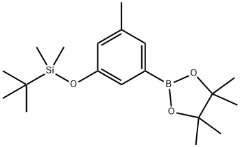 3-(t-ButyldiMethylsilyloxy)-5-Methylphenylboronic acid, pinacol ester Structure