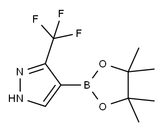 3-Trifluoromethyl-1H-pyrazole-4-boronic acid pinacol ester 구조식 이미지