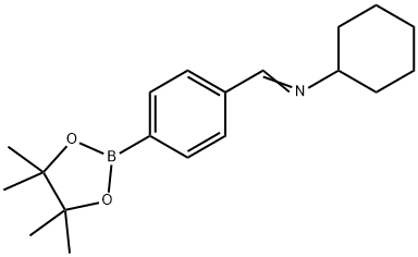 4-(Cyclohexyliminomethyl)benzeneboronic acid pinacol ester Structure