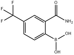 2-보로노-5-트리플루오로메틸벤즈아미드 구조식 이미지