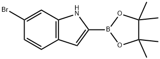 6-Bromoindole-2-boronic acid pinacol ester Structure