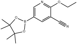 2-ethoxy-5-(4,4,5,5-tetramethyl-1,3,2-dioxaborolan-2-yl)pyridine-3-carbonitrile Structure