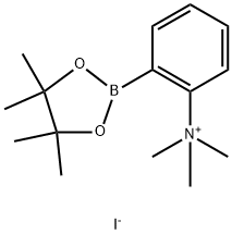 2-(N,N,N-Trimethylammonium)phenylboronic acid, pinacol ester, iodide salt Structure