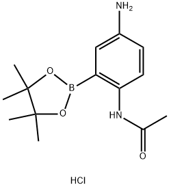 N-(4-Amino-2-(4,4,5,5-tetramethyl-1,3,2-dioxaborolan-2-yl)phenyl)acetamide, HCl Structure