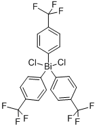 DICHLOROTRIS(4-TRIFLUOROMETHYLPHENYL)BISMUTH Structure