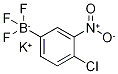 Potassium(4-chloro-3-nitrophenyl)trifluoroborate Structure