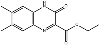 6,7-Dimethyl-3,4-dihydro-3-oxy-2-quinoxalinecarboxylic acid ethyl ester Structure