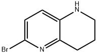 1,5-Naphthyridine, 6-bromo-1,2,3,4-tetrahydro- Structure