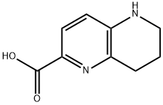 5,6,7,8-Tetrahydro-1,5-naphthyridine-2-carboxylic acid 구조식 이미지