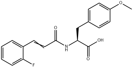 (S,E)-2-(3-(2-fluorophenyl)acrylaMido)-3-(4-Methoxyphenyl)propanoic acid Structure