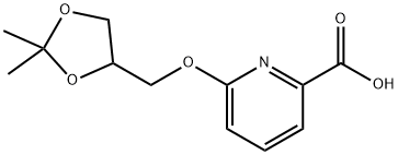 6-((2,2-dimethyl-1,3-dioxolan-4-yl)methoxy)picolinic acid Structure