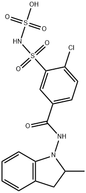 rac Indapamide-N-(sulfonamido) Sulfate Structure