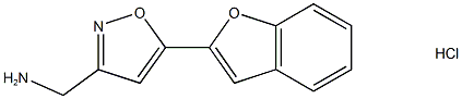 {[5-(1-Benzofuran-2-yl)isoxazol-3-yl]methyl}amine hydrochloride 구조식 이미지