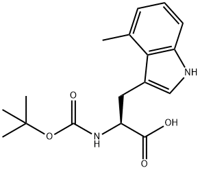 Boc-4-메틸-DL-트립토판 구조식 이미지