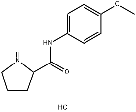 N-(4-Methoxyphenyl)-2-pyrrolidinecarboxamidehydrochloride Structure