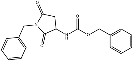 1-Benzyl-3-N-Cbz-amino-2,5-dioxo-pyrrolidine 구조식 이미지