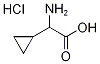 2-amino-2-cyclopropylacetic acid hydrochloride Structure