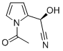 1H-Pyrrole-2-acetonitrile, 1-acetyl-alpha-hydroxy-, (R)- (9CI) Structure