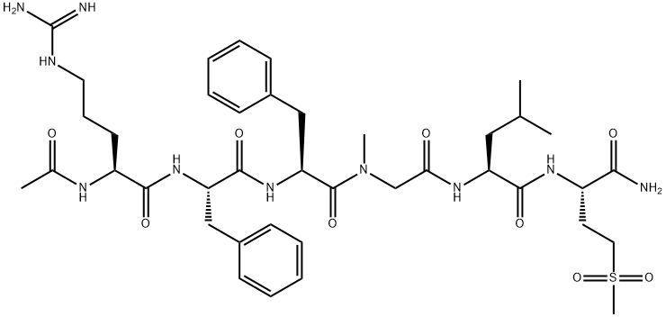 ACETYL-ARG-PHE-PHE-SAR-LEU-MET[O2] Structure