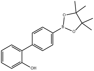 4'-(4,4,5,5-TETRAMETHYL-1,3,2-DIOXABOROLAN-2-YL)BIPHENYL-2-OL 구조식 이미지