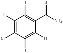 4-ChlorothiobenzaMide--d4 Structure