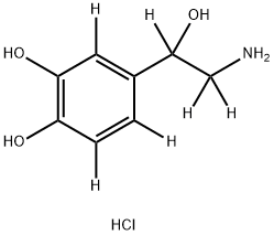 DL-Norepinephrine-d6 Hydrochloride Structure