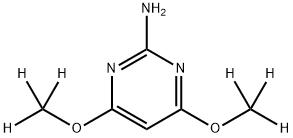 2-AMino-4,6-diMethoxypyriMidine-d6 구조식 이미지