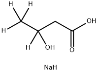 β-Hydroxybutyric Acid-d4 SodiuM Salt Structure