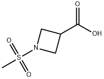 1-(Methylsulfonyl)-3-azetidinecarboxylic acid Structure