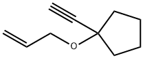 Cyclopentane, 1-ethynyl-1-(2-propenyloxy)- (9CI) Structure