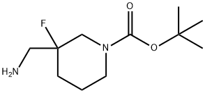 3-아미노메틸-3-플루오로피페리딘-1-카르복실산tert-부틸에스테르 구조식 이미지